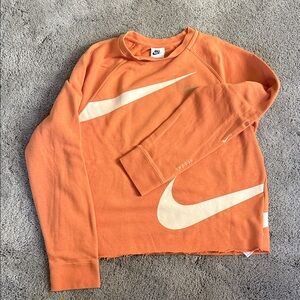 Nike Swoosh Trademark 1972 Registered sweatshirt 
Orange